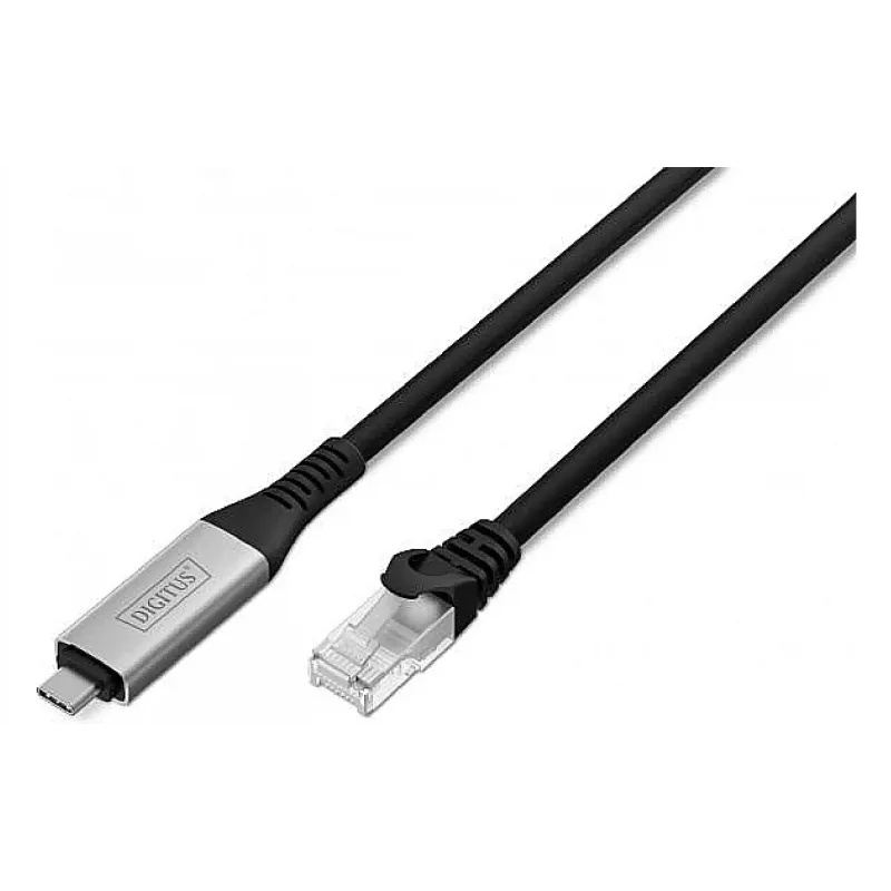 Кабель Digitus USB-C - RJ45, 15 м (AK-300601-150-S)