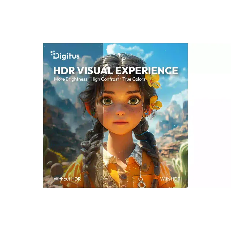 كابل إشارة الفيديو Digitus HDMI UHD 8K type A M/M, Black (AK-330126-900-S)