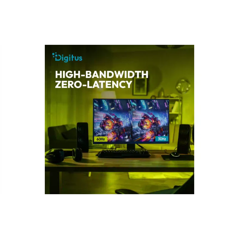 Кабель для відеосигналу Digitus HDMI UHD 8K type A M/M (AK-330126-700-S), 70 м, Black