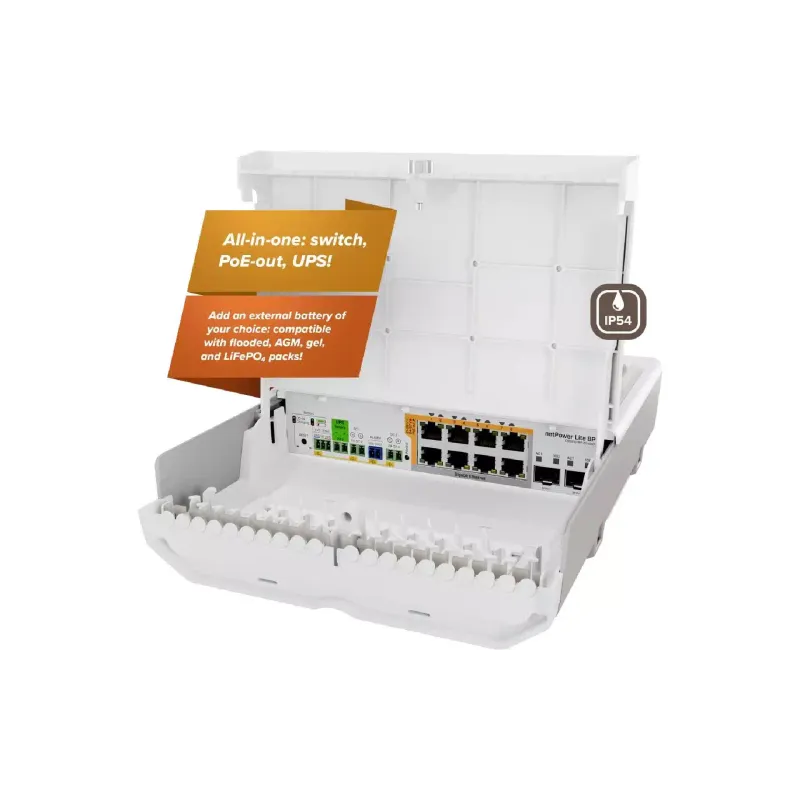 Превключвател MikroTiK Cloud Smart Switch (CSS610-8P-2S+OUT)