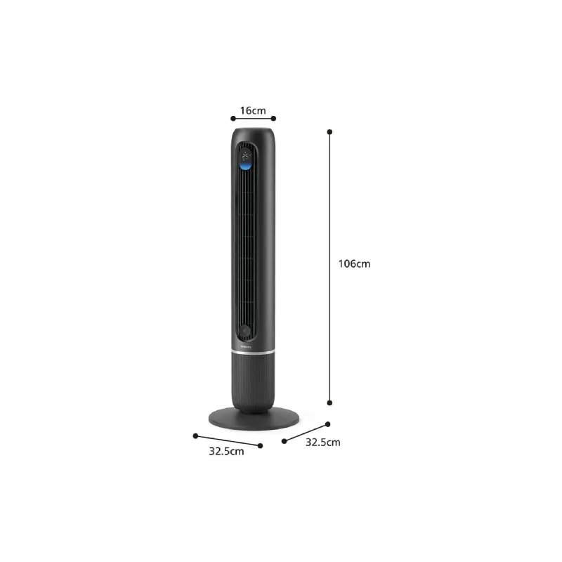 مروحة طاولة Philips Series 7000, Dark Grey (CX7550/01)