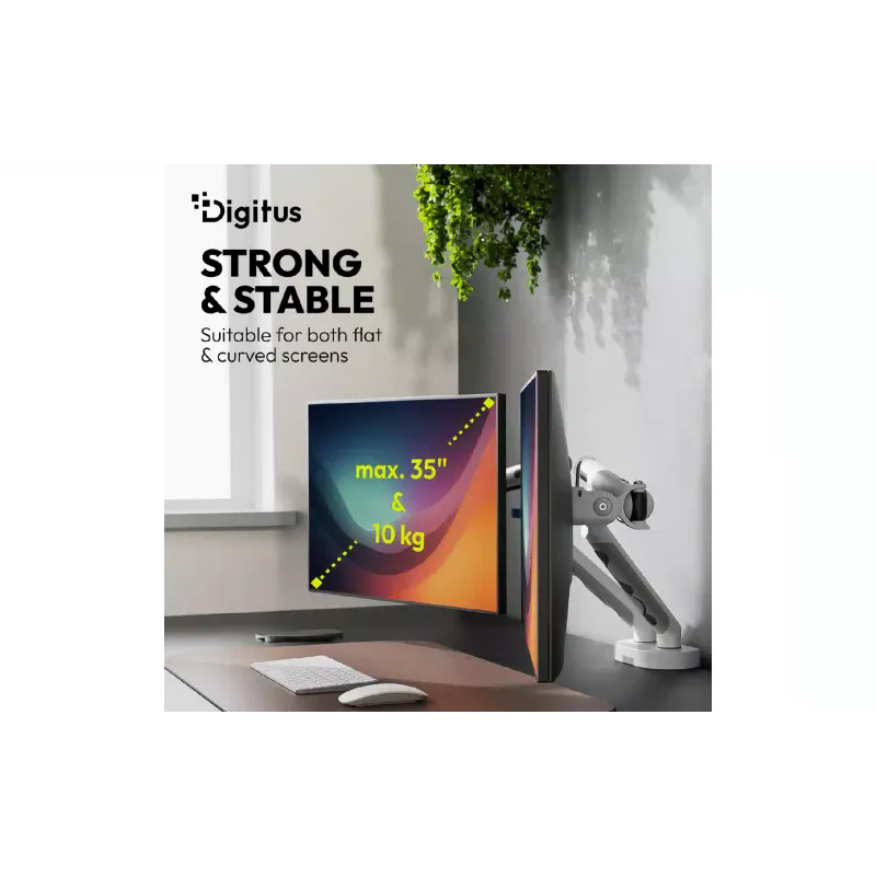Стойка за два монитора Digitus (DA-90472)