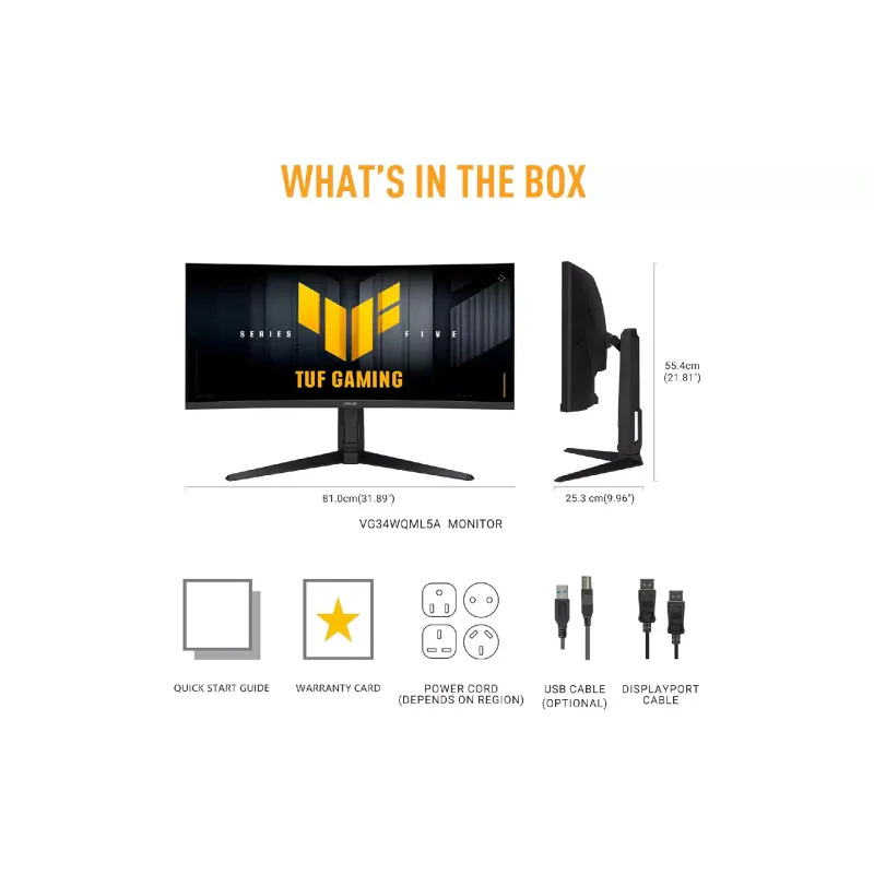 Монітор Asus TUF Gaming 34" 3.5K UWQHD  VG34WQL5A (90LM0CI1-B01171)