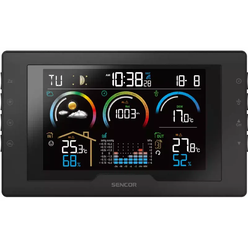Estação meteorológica Sencor, Black (SWS8000)