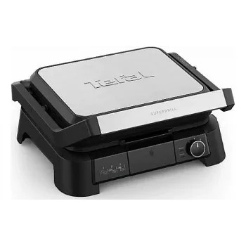 Pressão da grelha Tefal SuperGrill 4 in 1, Metal (GC517DE0)