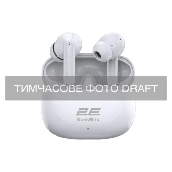TWS слушалки 2E, White (2E-EBTWBMWT)
