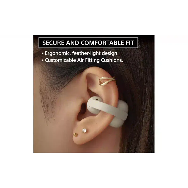 Fones de ouvido TWS Sony LinkBuds Clip, Beige (WFLC900C.E)