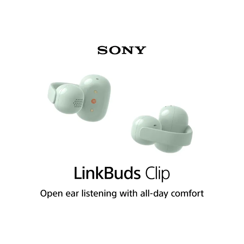 Fones de ouvido TWS Sony LinkBuds Clip, Green (WFLC900G.E)