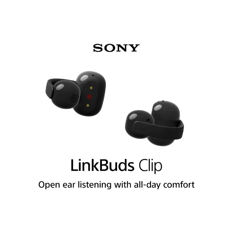 Auriculares TWS Sony LinkBuds Clip, Black (WFLC900B.E)