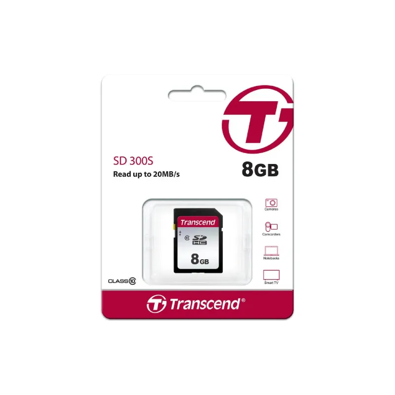 بطاقة الذاكرة Transcend (TS8GSDC300S)
