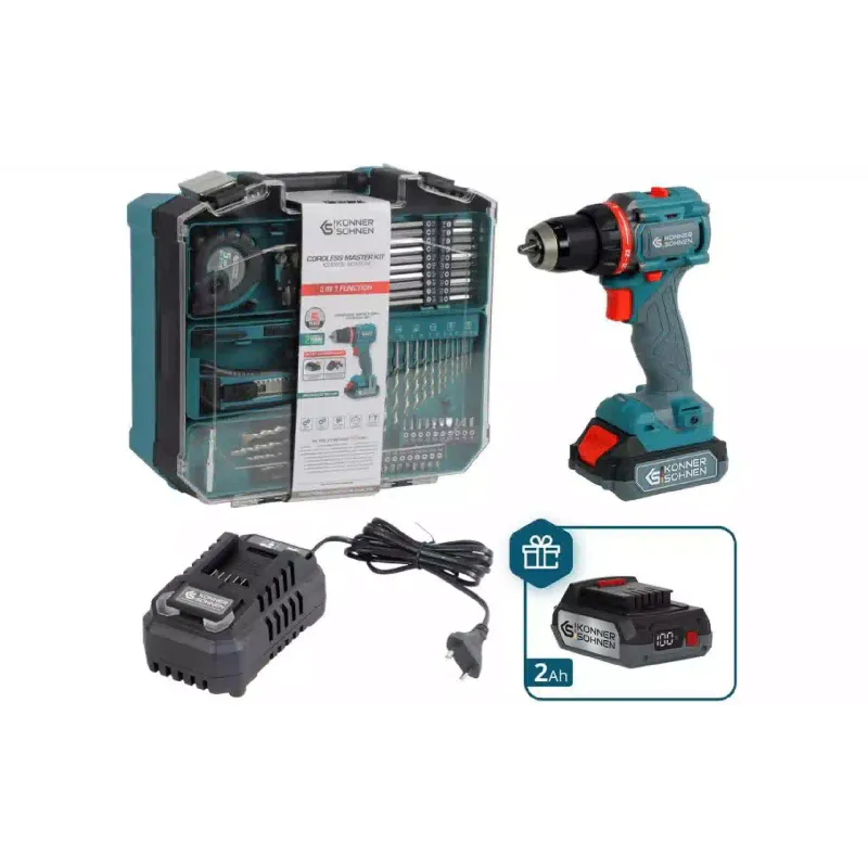 Ασύρματο κιτ εργαλείων Konner&Sohnen (KS ID20V-60 KIT 74 PLUS)