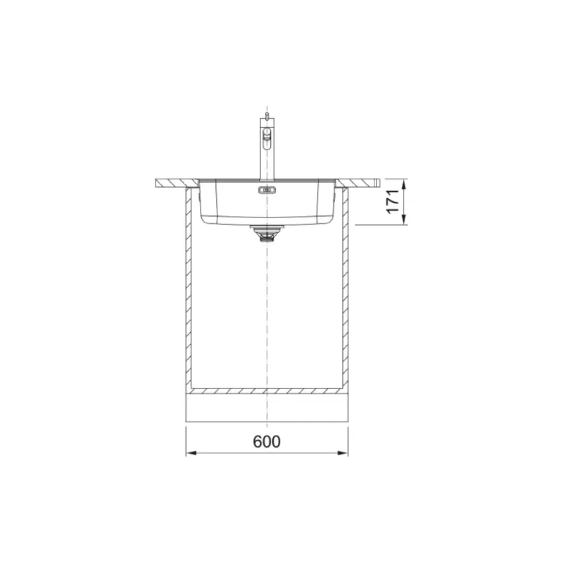 حوض المطبخ + مفرمة Franke, Stainless steel (127.0763.946)