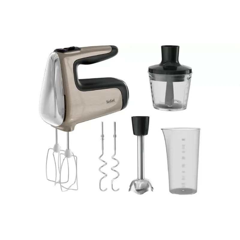 Batedeira manual Tefal Powermix Silence 4 in 1, Bronze (HT663AF0)