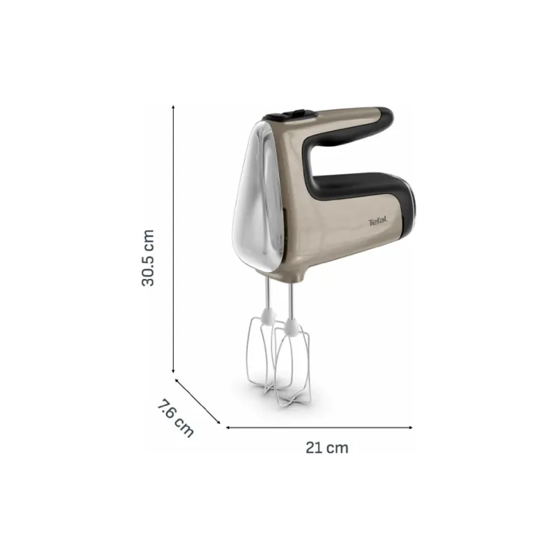 Batedeira manual Tefal Powermix Silence 4 in 1, Bronze (HT663AF0)