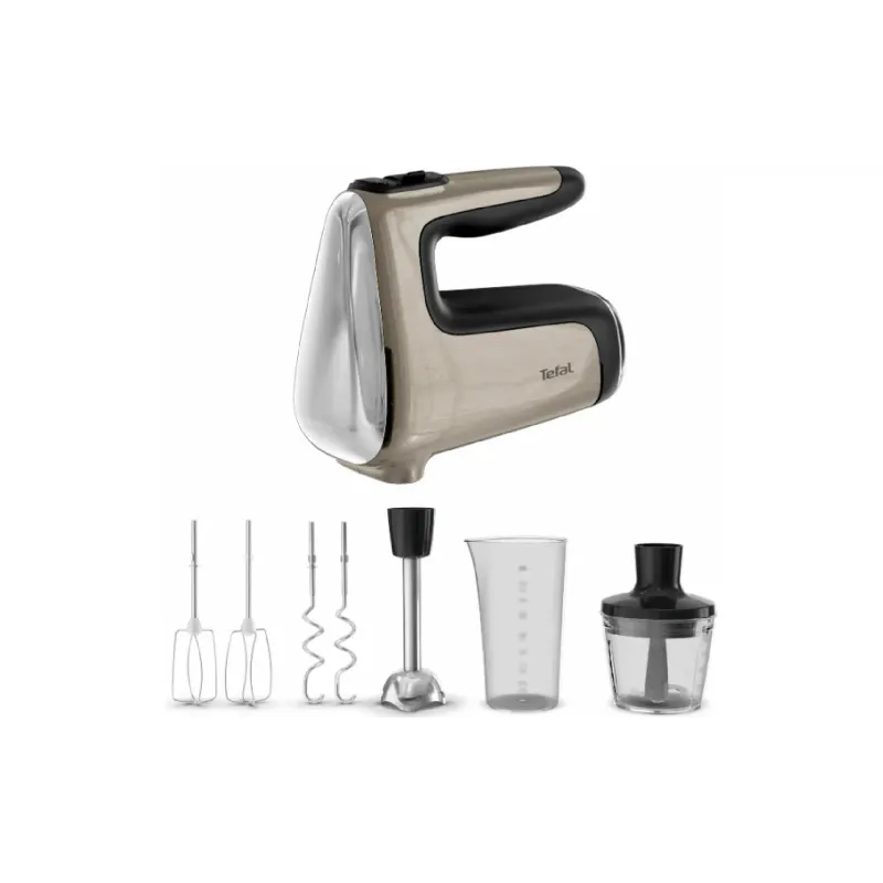 Batedeira manual Tefal Powermix Silence 4 in 1, Bronze (HT663AF0)