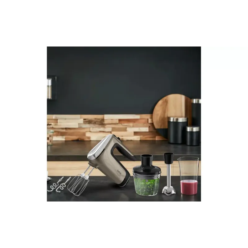 Batedeira manual Tefal Powermix Silence 4 in 1, Bronze (HT663AF0)