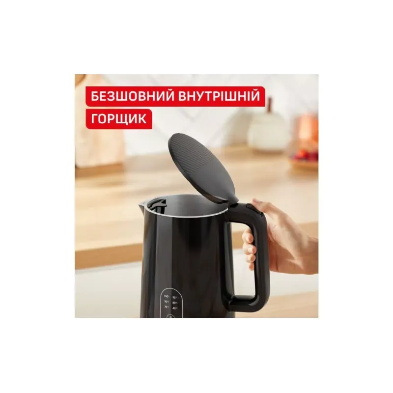 غلاية كهربائية Tefal Thermo Protect Control, Black (KO6518E0)