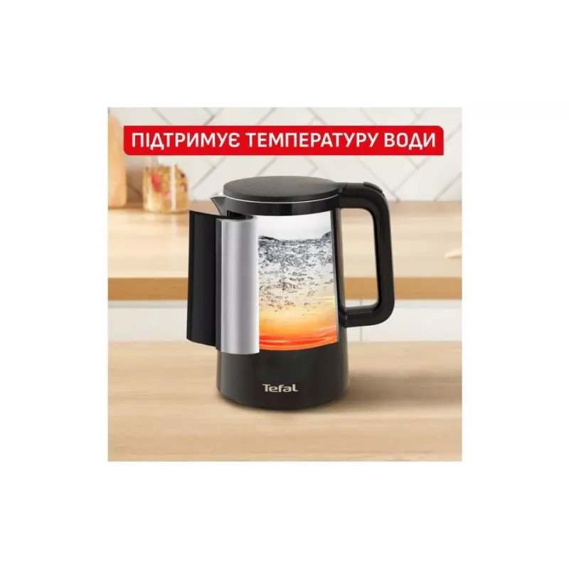 غلاية كهربائية Tefal Thermo Protect Control, Black (KO6518E0)