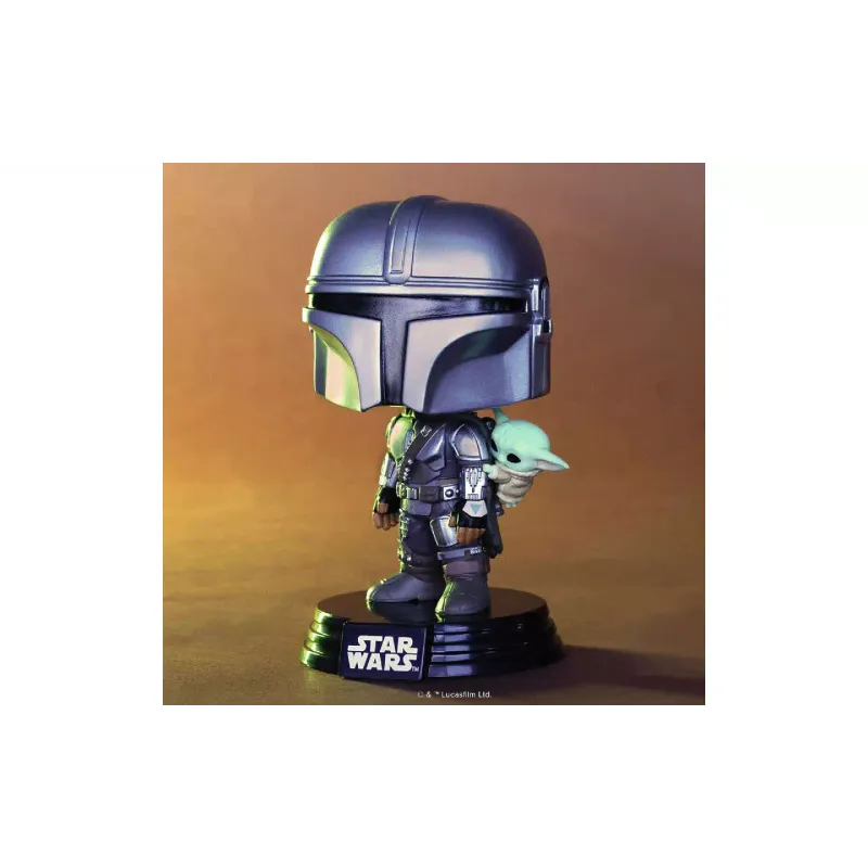 Фигурка Funko POP Star Wars Mandalorian & Grogu The Mandalorian with Grogu (889698904438)