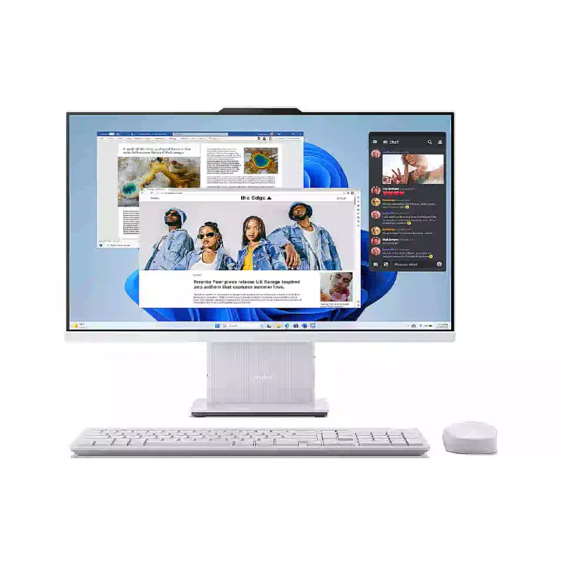 Компьютер Lenovo IdeaCentre AIO 27" FHD 32Gb/1Tb/R7 7735HS/UMA/DOS Cloud Grey 27ARR9 (F0HQ007VUO)