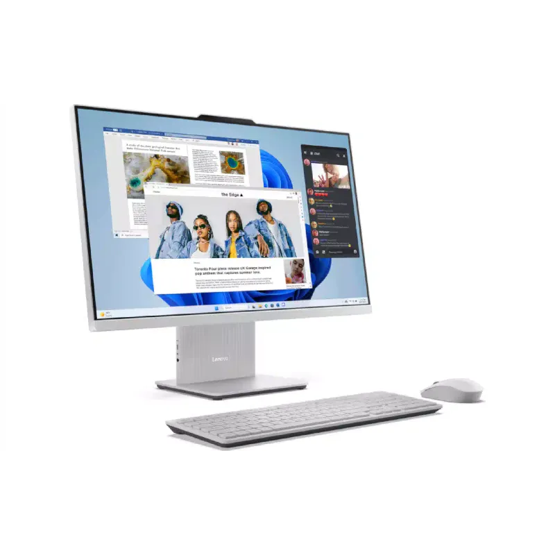 Компьютер Lenovo IdeaCentre AIO 27" FHD 32Gb/1Tb/R7 7735HS/UMA/DOS Cloud Grey 27ARR9 (F0HQ007VUO)