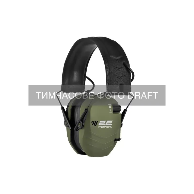 Fones de ouvido táticos 2E Pulse XD, Army Green (2E-TPE027ARGN)