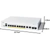 يُحوّل Cisco (C1300-8FP-2G)