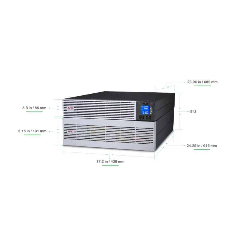 مصدر طاقة غير قابل للانقطاع APC UPS On-Line (SRVL6KRILRK)
