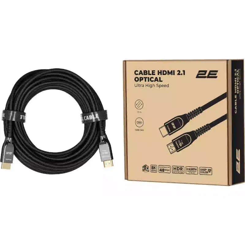 Кабел 2E HDMI (M/M), Black (2EW-1146-10M)