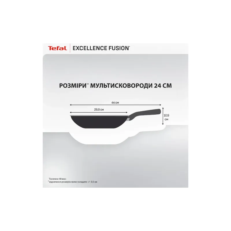 Frigideira multifuncional com tampa Tefal Excellence Fusion, Black (G3388402)