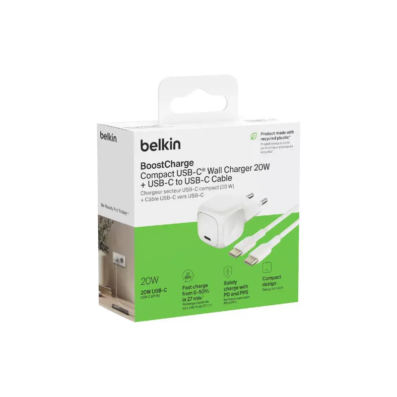 Αλογο αξιωματικού Belkin, White (WCA009KQ1MWH-B6)