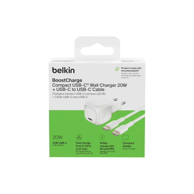 Αλογο αξιωματικού Belkin, White (WCA009KQ1MWH-B6)