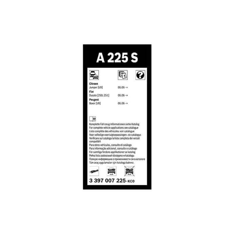 Limpador Bosch Aerotwin (3397007225)