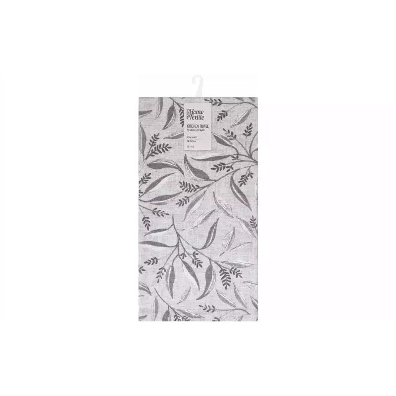 منشفة المطبخ Ardesto Grey leaves, Grey (ART16GL)