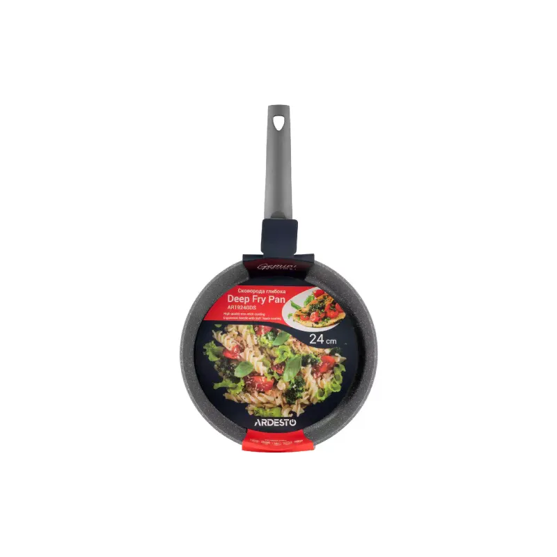 Deep frying pan Ardesto Gemini Gourmet Apulia, Gray (AR1924GDS)