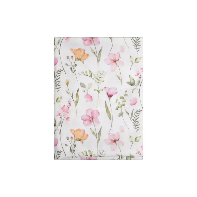 Tablecloth Ardesto Spring flowers (ART07FL), 120 x 140 cm, 100% polyester, White