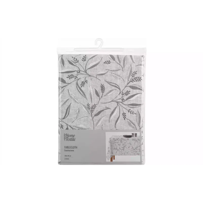 Покривка за маса Ardesto Grey leaves, Grey (ART07GL)