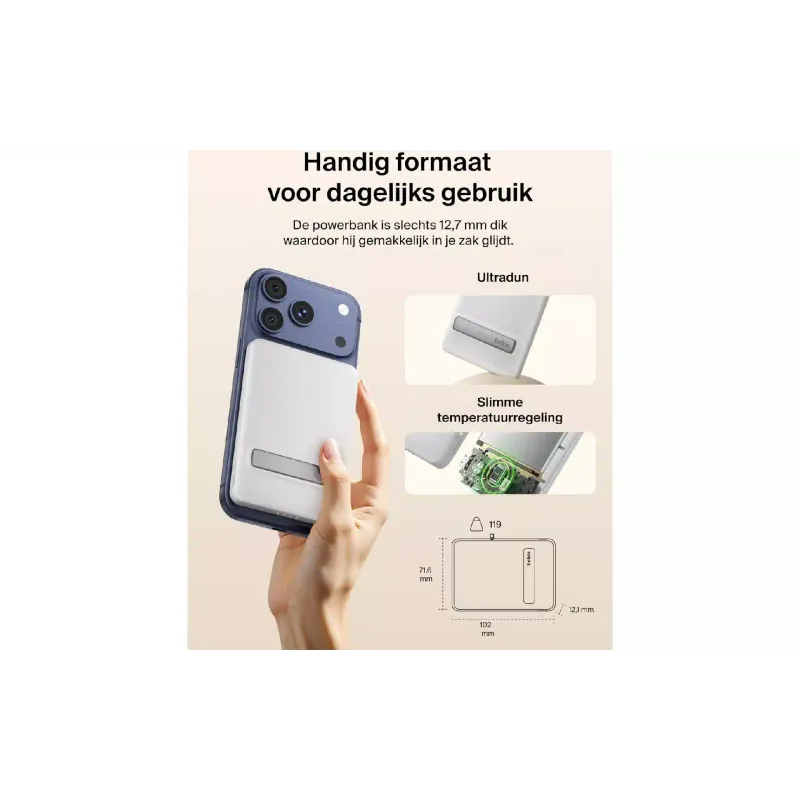 باور بانك Belkin 5000 mAh, White (BPD011HQWH)