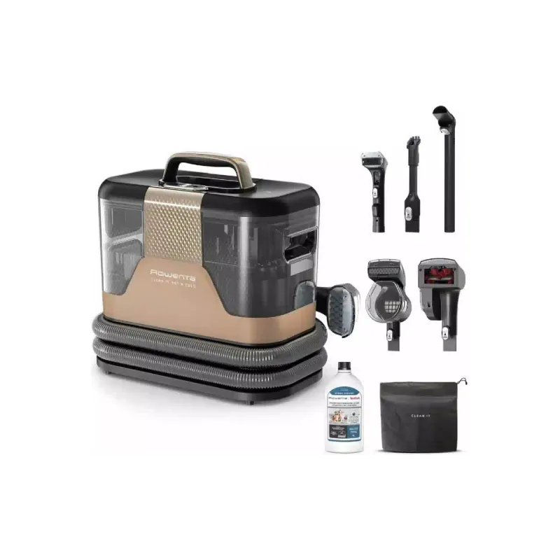 غسيل المكنسة الكهربائية Rowenta Clean It Hot & Cold, Black/Gold (IN7021F0)