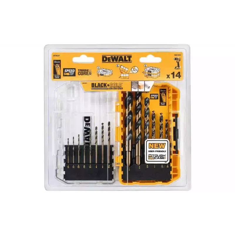 Conjunto de brocas DeWALT Black & Gold, Black/Gold (DT70727)