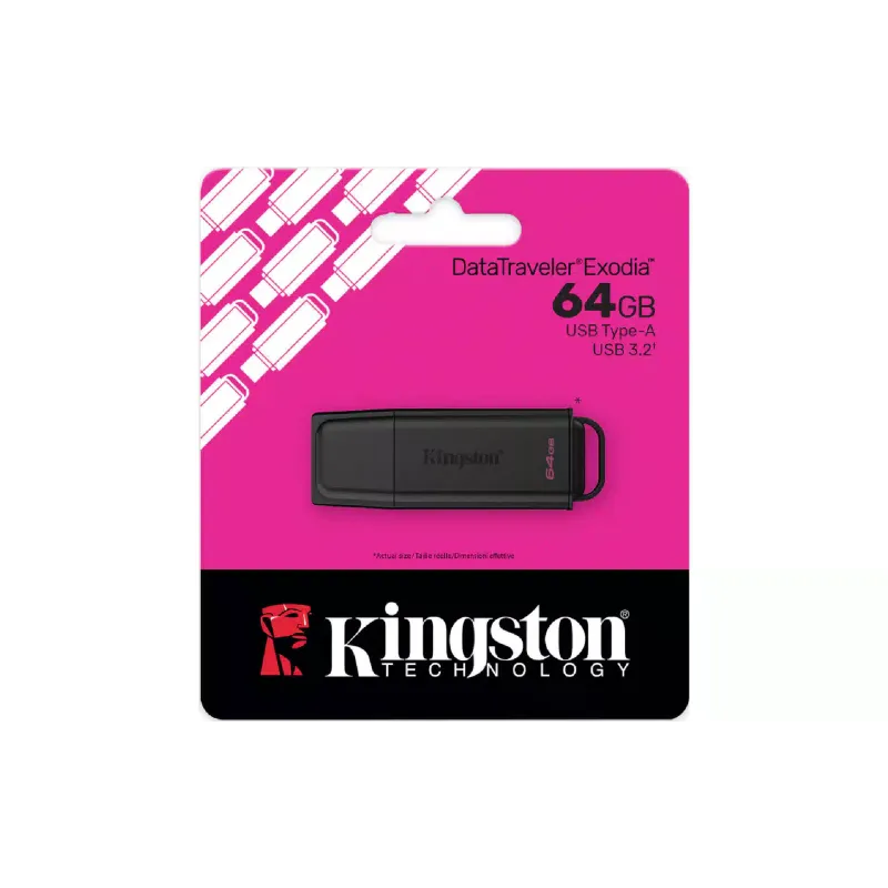 محرك أقراص USB Kingston DataTraveler Exodia, Black (DTXG2/64GB)