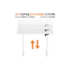 Маса с регулируеми крака Itech, White (MT12BW)