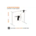 Miza z nastavljivimi nogami Itech, White (MT12BW)