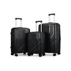 Un juego de maletas 2E L+M+S M7969, Black (2E-PP-M7969-SET3-BK)