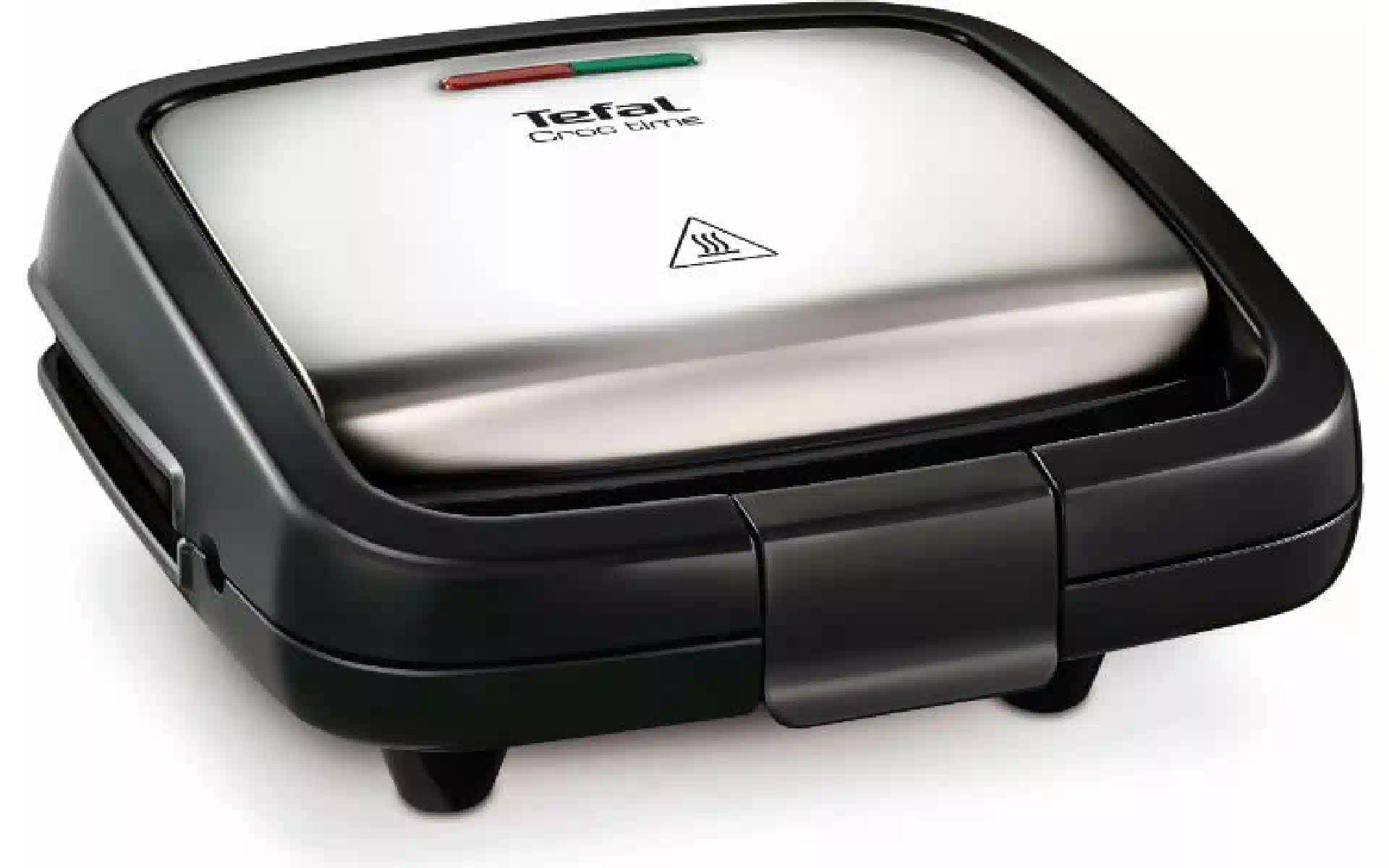 Sanduicheira Tefal Croc Time, Black/Silver (SM193D34) Sanduicheira Tefal Croc Time, Black/Silver (SM193D34)