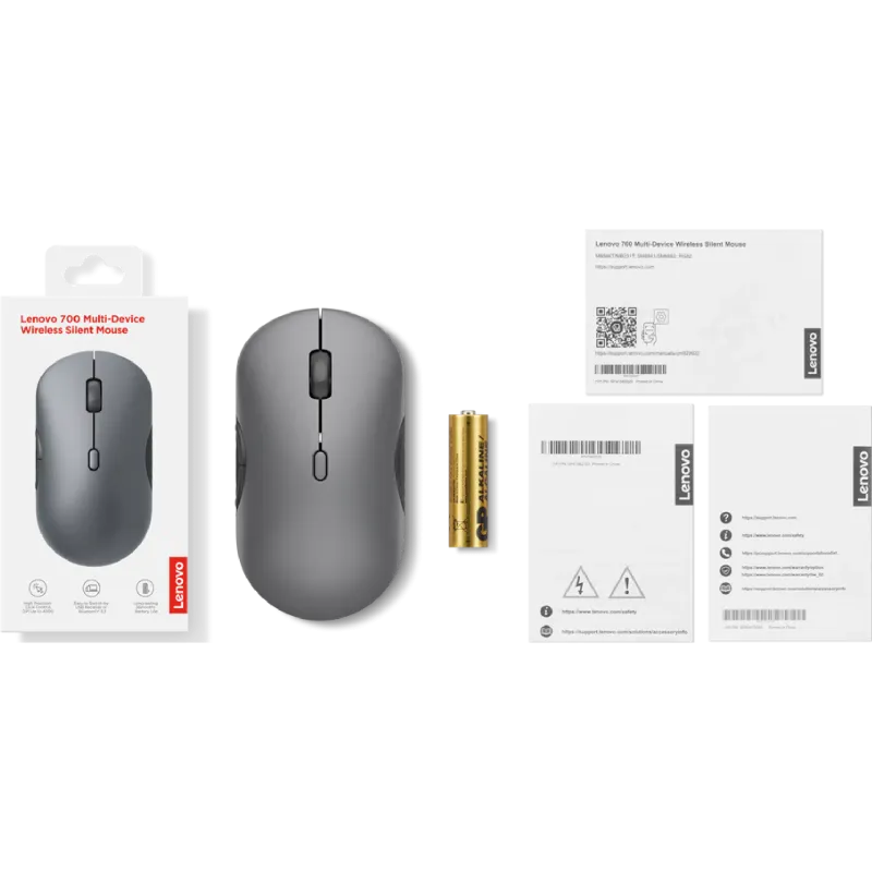 Миша Lenovo (GY51S61898), Luna Grey