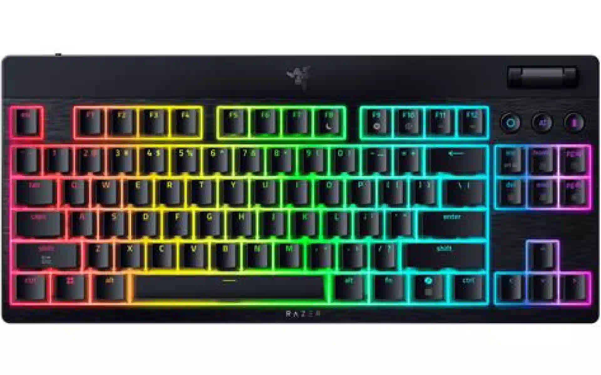لوحة المفاتيح الميكانيكية Razer BlackWidow V4 Low-profile TKL HyperSpeed, Black (RZ03-05450100-R3M1) لوحة المفاتيح الميكانيكية Razer BlackWidow V4 Low-profile TKL HyperSpeed, Black (RZ03-05450100-R3M1)