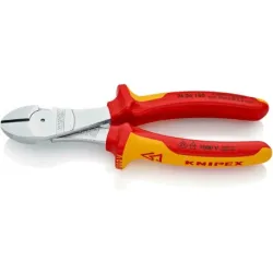 Dielectric side cutting pliers for work under voltage of 10,000 V Milwaukee (74-06-180), 0 - 3.8 mm, 180 mm