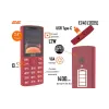 Teléfono móvil 2E E240 2025, Red (794300867219)