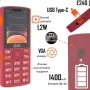 الهاتف المحمول 2E E240 2025, Red (794300867219)